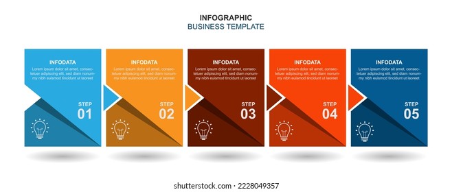 Modern design infographic template vector.