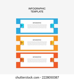 Vector de plantilla de infografía de diseño moderno.