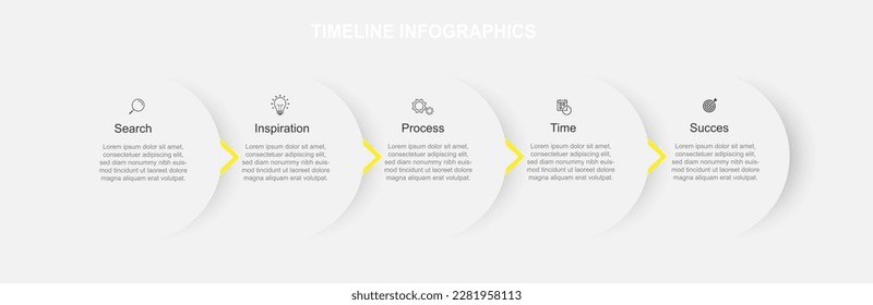 Modern design infographic template vector