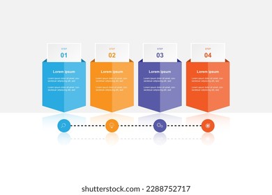 Modern design infographic template vector.