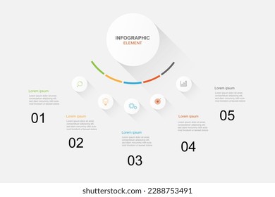 Modern design infographic template vector.