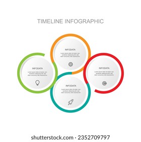 moderne Design-Infografik-Vorlage, Vektorgrafik für Informationspräsentation und grafisches Web