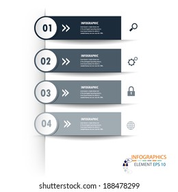 Modern design infographic vector