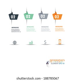 Modern design infographic vector
