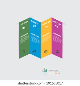 Modern design infographics template. 