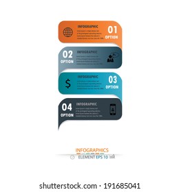 Modern design infographics template. 