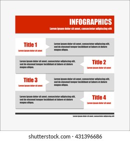 Modern design infographics template