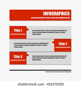Modern design infographics template