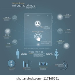 Modern Design infographics template. Vector