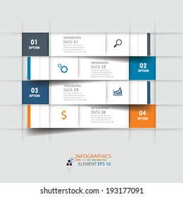 Modern design infographics template. vector can be used for workflow layout / numbered banners / step up option / graphic or website layout vector 