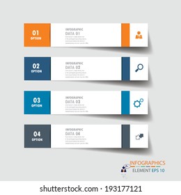 Modern design infographics template. vector can be used for workflow layout / numbered banners / step up option / graphic or website layout vector 
