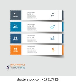 Modern design infographics template. vector can be used for workflow layout / numbered banners / step up option / graphic or website layout vector 