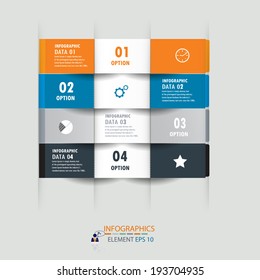 Modern design infographics template. vector can be used for workflow layout / numbered banners / step up option / graphic or website layout vector 