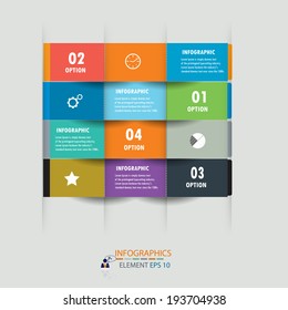Modern design infographics template. vector can be used for workflow layout / numbered banners / step up option / graphic or website layout vector 