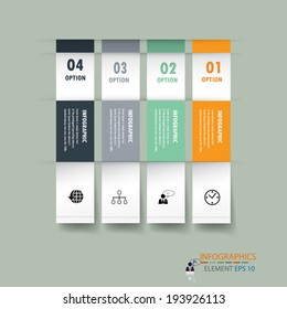 Modern design infographics template. vector can be used for workflow layout / numbered banners / step up option / graphic or website layout vector 
