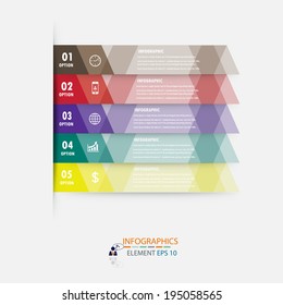 Modern design infographics template. vector can be used for workflow layout / numbered banners / step up option / graphic or website layout vector 