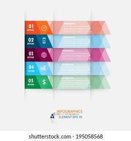 Modern design infographics template. vector can be used for workflow layout / numbered banners / step up option / graphic or website layout vector 