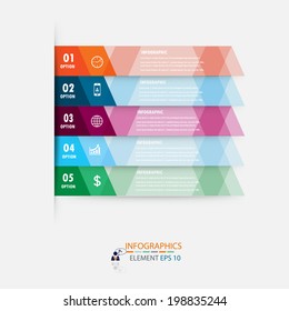 Modern design infographics template. vector can be used for workflow layout / numbered banners / step up option / graphic or website layout vector 