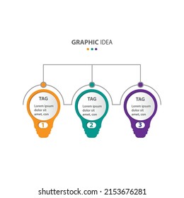 Modern design information data for business with idea concept. vector illustration.