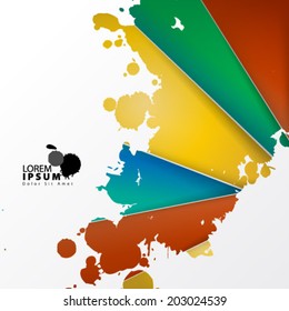 Modern Design Ink Style Background