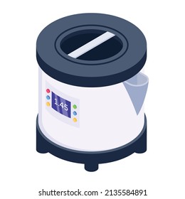 A modern design isometric icon of steamer 

