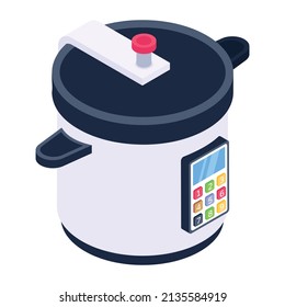 A modern design isometric icon of steamer 

