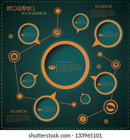 Modern design layout for business. Vector illustration