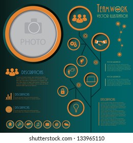 Modern design layout for business. Vector illustration