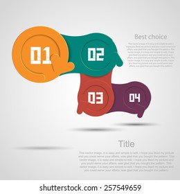 Modern design layout as circular arrows infographics