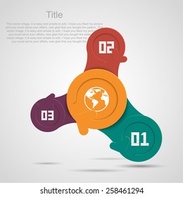 Modern design layout as circular arrows infographics