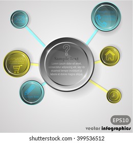 Modern Design Layout Infographic . EPS10. Vector.