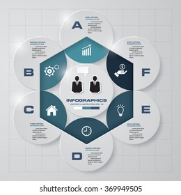 Modern Design Layout for Presentation. 6 Steps. EPS10.