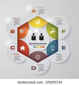 Modern Design Layout for Presentation. 6 Steps. EPS10.