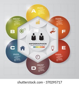 Modern Design Layout for Presentation. 6 Steps. EPS10.