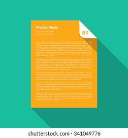 Modern design Layout, Project Management Brief / EPS10 Vector