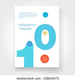 Modern Design Layout. Simply minimal infographic template design. Vector. 