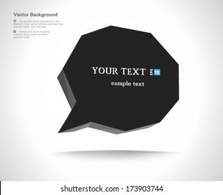 Modern Design Layout, Speech bubble