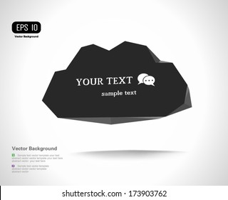 Modern Design Layout, Speech bubble