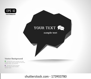 Modern Design Layout, Speech bubble