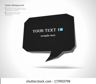 Modern Design Layout, Speech bubble