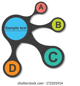 Modern Design Layout. Vector illustration. can be used for workflow layout, diagram, number options, step up options, web design, infographics.
