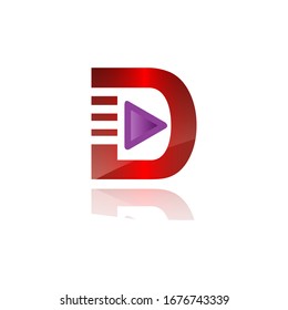 Modern design letter D symbol for element design. Technology design letter D letter for your business company. Vector illustration EPS.8 EPS.10