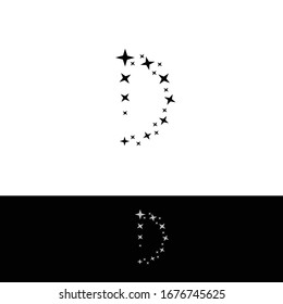 Modern design letter D symbol for element design. Technology design letter D letter for your business company. Vector illustration EPS.8 EPS.10