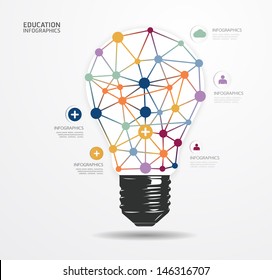 Modern Design light dot Minimal style infographic template / can be used for infographics / numbered banners / horizontal cutout lines / graphic or website layout vector