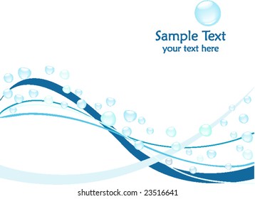 Modern design with lines and bubbles - vector
