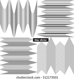 Modern design lines pattern. Repeat Undulated stripes texture background