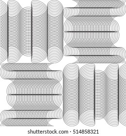 Modern design lines pattern. Repeat Undulated stripes texture background