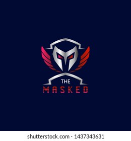Modern Design Logo Mask and Wings Icon