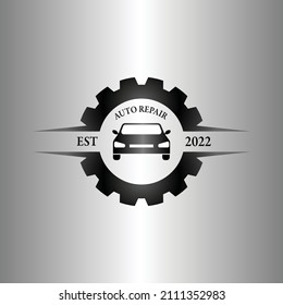 Modelo de logotipo de diseño moderno, adecuado para el negocio de reparación automática. 