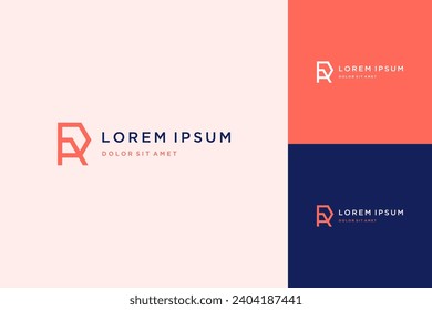 modern design logos or monograms or initials R or RA